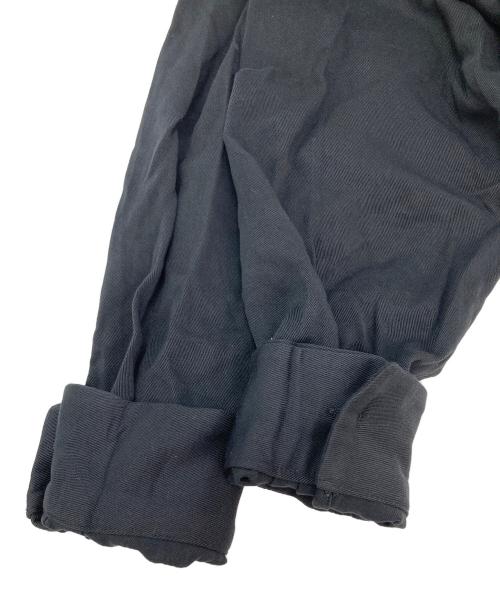 Noen（ノエン）NOEN (ノエン) ショートリブレーヨンシャツ ブラック サイズ:Mの古着・服飾アイテム