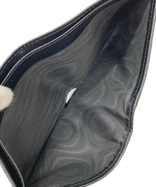 GUCCI（グッチ）GUCCI (グッチ) GGスプリーム コンパクトウォレット ブラックの古着・服飾アイテム