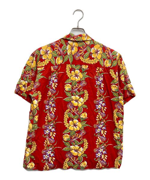 HAWAIIAN（ハワイアン）HAWAIIAN (ハワイアン) アロハシャツ レッド サイズ:Lの古着・服飾アイテム