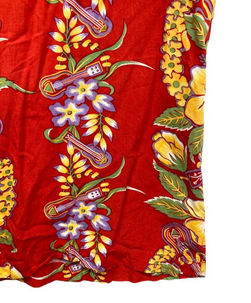 HAWAIIAN（ハワイアン）HAWAIIAN (ハワイアン) アロハシャツ レッド サイズ:Lの古着・服飾アイテム