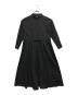 To b. by agnes b.（トゥービー バイ アニエスベー）の古着「ウエストマークブラウスワンピース」｜ブラック