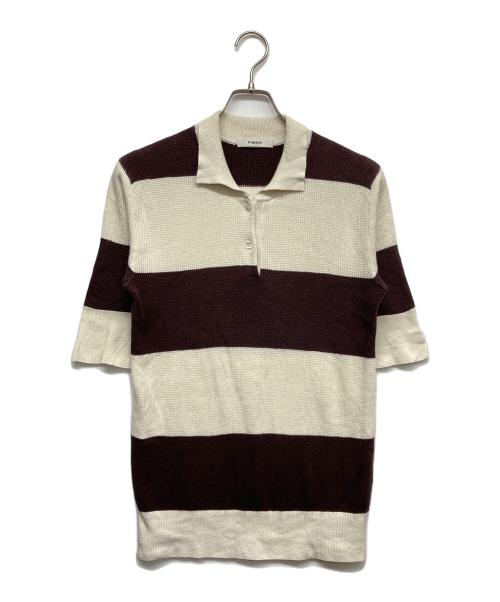 PHEENY（フィーニー）PHEENY (フィーニー) Cotton wholegarment polo S/S ホワイト サイズ:Fの古着・服飾アイテム