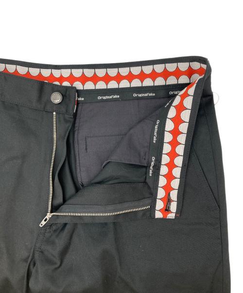 Original Fake（オリジナルフェイク）Original Fake (オリジナルフェイク) ストレートパンツ ブラック サイズ:4の古着・服飾アイテム