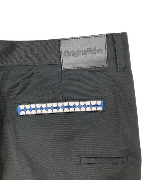 Original Fake（オリジナルフェイク）Original Fake (オリジナルフェイク) ストレートパンツ ブラック サイズ:4の古着・服飾アイテム