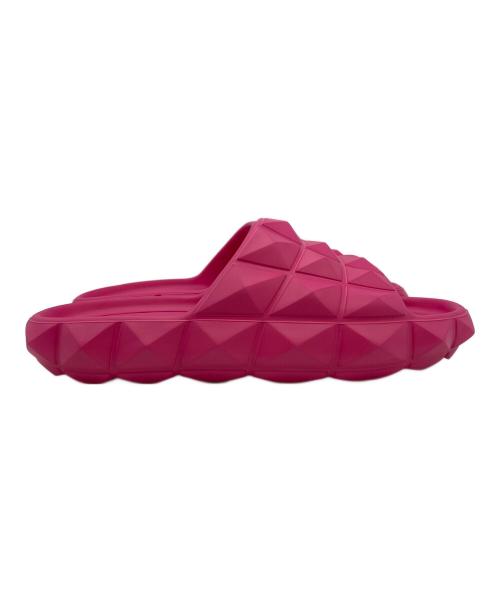 VALENTINO GARAVANI（ヴァレンティノ・ガラヴァーニ）VALENTINO GARAVANI (ヴァレンティノ・ガラヴァーニ) ローマンスタッズ タートル サンダル ピンク サイズ:38の古着・服飾アイテム