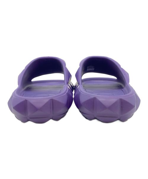 VALENTINO GARAVANI（ヴァレンティノ・ガラヴァーニ）VALENTINO GARAVANI (ヴァレンティノ・ガラヴァーニ) ローマンスタッズ タートル サンダル パープル サイズ:38の古着・服飾アイテム