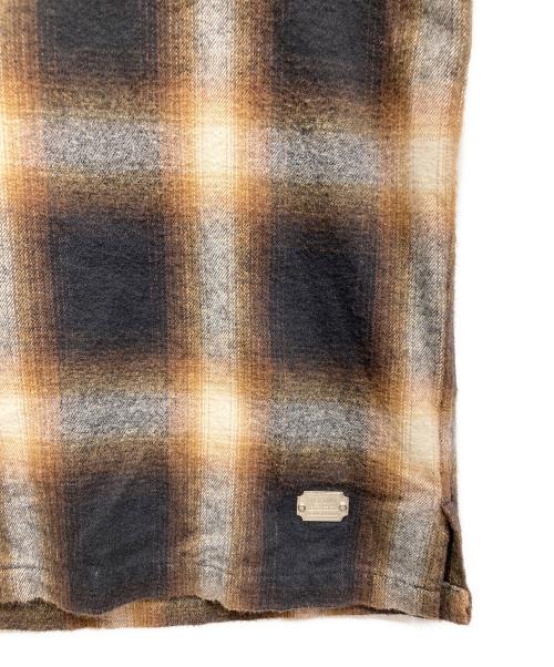 THE CRIMIE（ザ クライミー）THE CRIMIE (ザ クライミー) オンブレチェックシャツ ブラウン サイズ:Mの古着・服飾アイテム