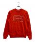 LACOSTE（ラコステ）の古着「リフレクティブロゴクルーネックススウェット」｜レッド