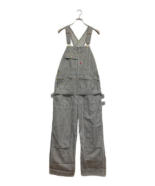 TCB jeans（ティーシービー ジーンズ）TCB JEANS (ティーシービー ジーンズ) HANDYMAN PANTS HICKORYSTRIPE ホワイト×ネイビー サイズ:30の古着・服飾アイテム