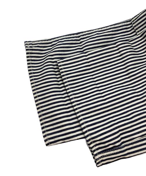 TCB jeans（ティーシービー ジーンズ）TCB JEANS (ティーシービー ジーンズ) HANDYMAN PANTS HICKORYSTRIPE ホワイト×ネイビー サイズ:30の古着・服飾アイテム