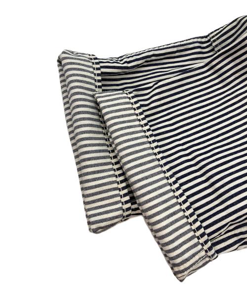TCB jeans（ティーシービー ジーンズ）TCB JEANS (ティーシービー ジーンズ) HANDYMAN PANTS HICKORYSTRIPE ホワイト×ネイビー サイズ:30の古着・服飾アイテム