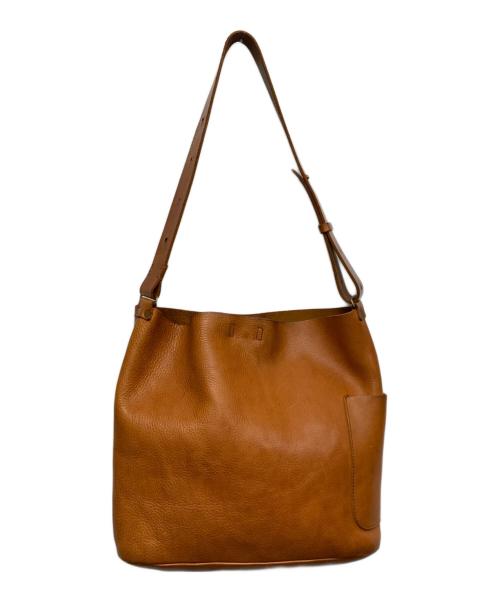 SLOW（スロウ）SLOW (スロウ) BEAMS (ビームス) レザーショルダーバッグ ブラウンの古着・服飾アイテム