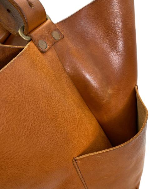 SLOW（スロウ）SLOW (スロウ) BEAMS (ビームス) レザーショルダーバッグ ブラウンの古着・服飾アイテム