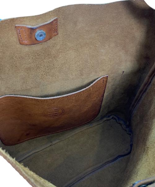 SLOW（スロウ）SLOW (スロウ) BEAMS (ビームス) レザーショルダーバッグ ブラウンの古着・服飾アイテム