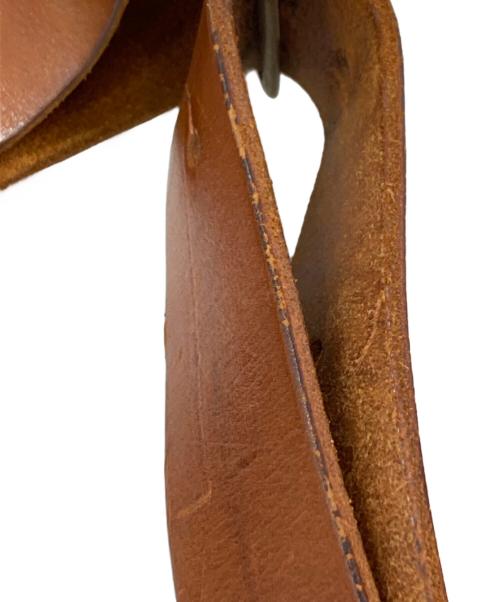 SLOW（スロウ）SLOW (スロウ) BEAMS (ビームス) レザーショルダーバッグ ブラウンの古着・服飾アイテム