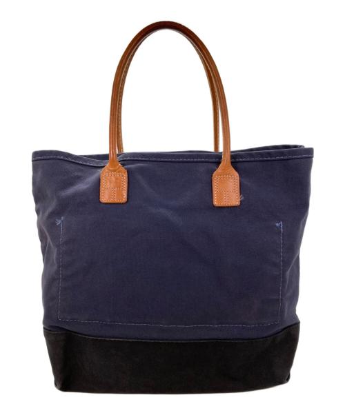 HIDE AND SEEK（ハイドアンドシーク）HIDE AND SEEK (ハイドアンドシーク) キャンバストートバッグ ネイビーの古着・服飾アイテム