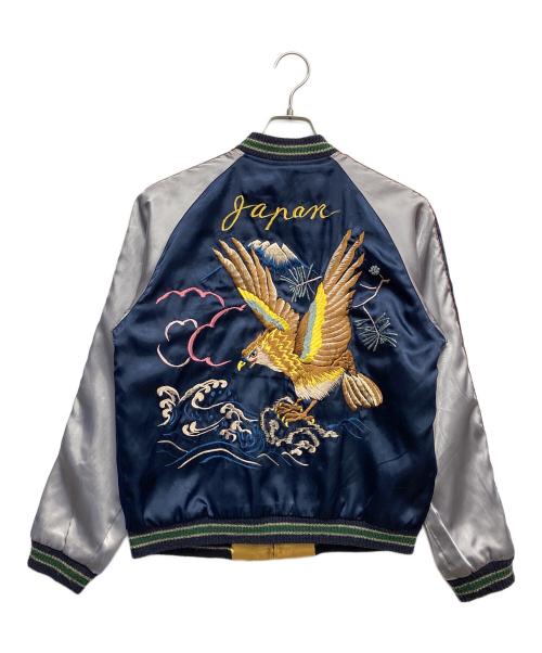 テーラー東洋（テーラートウヨウ）テーラー東洋 (テーラートウヨウ) WHEELS JAPANリバーシブルスカジャン イエロー×ネイビー サイズ:Sの古着・服飾アイテム