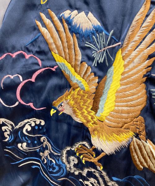 テーラー東洋（テーラートウヨウ）テーラー東洋 (テーラートウヨウ) WHEELS JAPANリバーシブルスカジャン イエロー×ネイビー サイズ:Sの古着・服飾アイテム