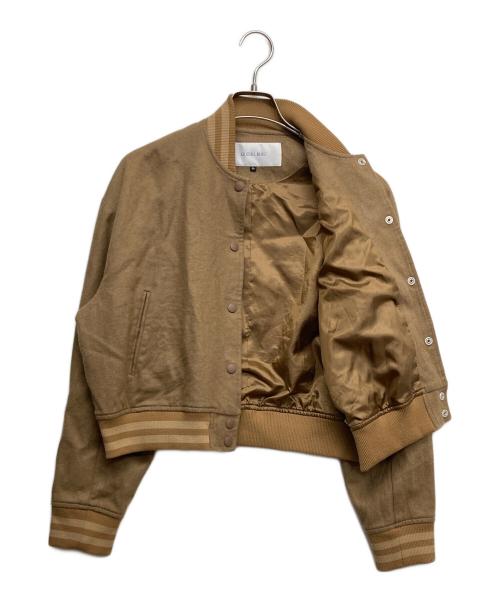 LE CIEL BLEU（ルシェルブルー）LE CIEL BLEU (ルシェルブルー) バーシティージャケット ブラウン サイズ:36の古着・服飾アイテム