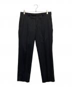 BURBERRY BLACK LABELバーバリーブラックレーベル）の古着「ノータックパンツ」｜ブラック