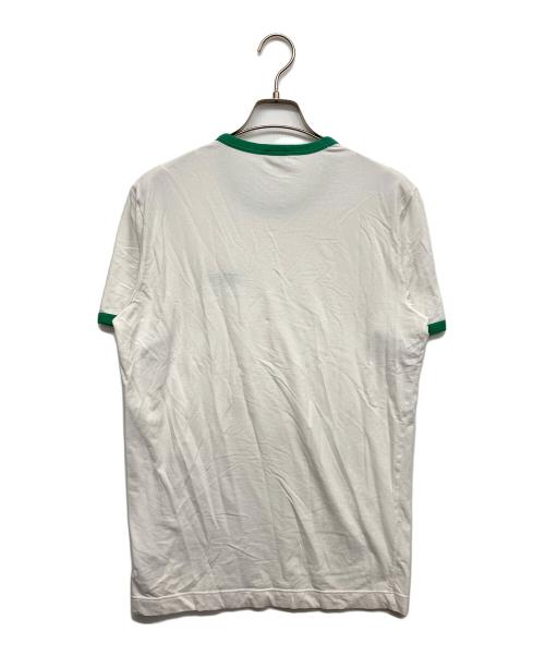 DOLCE & GABBANA（ドルチェ＆ガッバーナ）DOLCE & GABBANA (ドルチェ＆ガッバーナ) リンガーTシャツ ホワイト サイズ:Ｍの古着・服飾アイテム