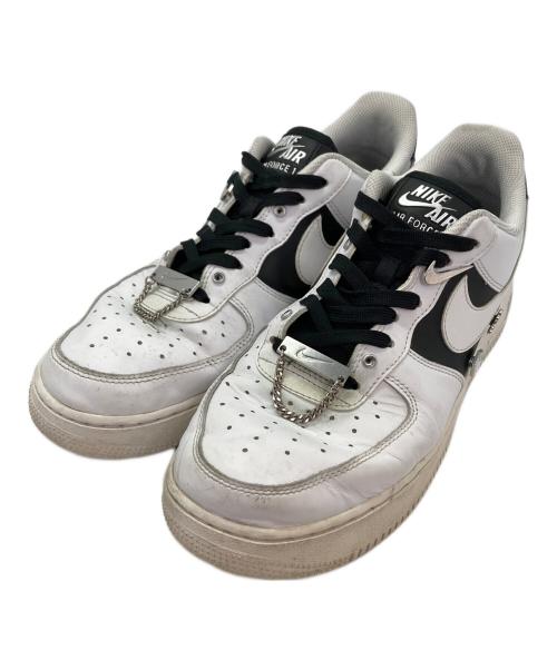 NIKE（ナイキ）NIKE (ナイキ) エアフォース1 ロー シルバー スナップ ボタン ホワイト サイズ:27の古着・服飾アイテム