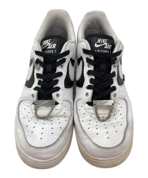 NIKE（ナイキ）NIKE (ナイキ) エアフォース1 ロー シルバー スナップ ボタン ホワイト サイズ:27の古着・服飾アイテム