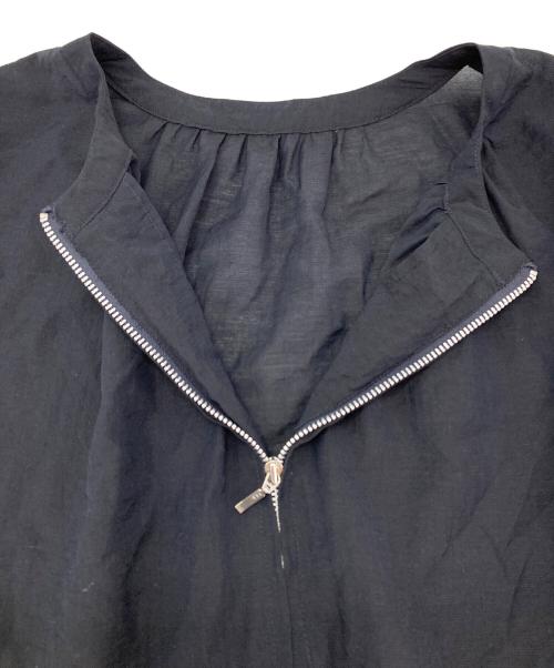 ReFLEcT（リフレクト）ReFLEcT (リフレクト) ジップアップブラウス ブラック サイズ:7の古着・服飾アイテム