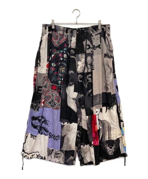 BLACK Scandal Yohji Yamamoto（ブラックスキャンダルヨウジヤマモト）BLACK Scandal Yohji Yamamoto (ブラックスキャンダルヨウジヤマモト) パッチワークバルーンパンツ ブラック サイズ:3の古着・服飾アイテム