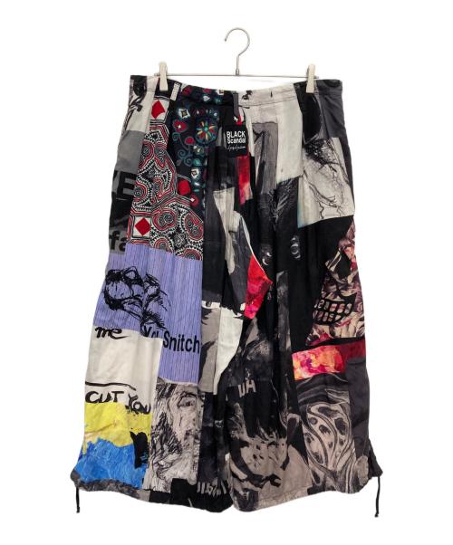 BLACK Scandal Yohji Yamamoto（ブラックスキャンダルヨウジヤマモト）BLACK Scandal Yohji Yamamoto (ブラックスキャンダルヨウジヤマモト) パッチワークバルーンパンツ ブラック サイズ:3の古着・服飾アイテム