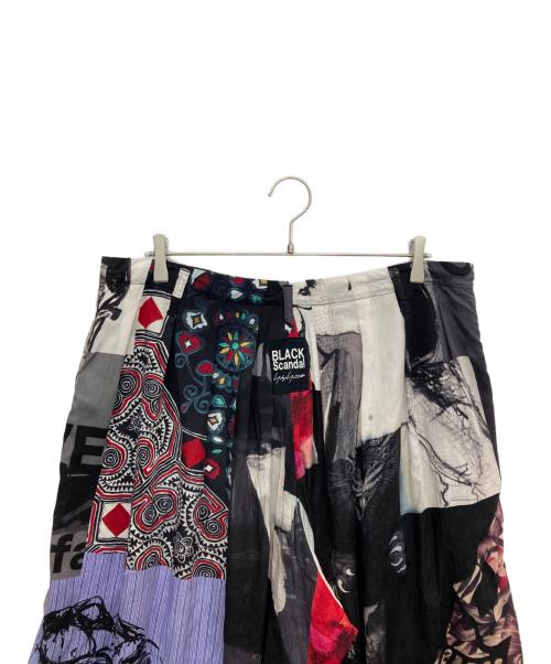 BLACK Scandal Yohji Yamamoto（ブラックスキャンダルヨウジヤマモト）BLACK Scandal Yohji Yamamoto (ブラックスキャンダルヨウジヤマモト) パッチワークバルーンパンツ ブラック サイズ:3の古着・服飾アイテム