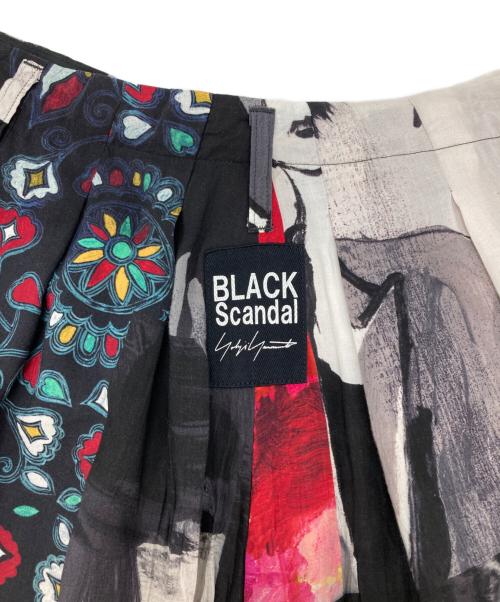 BLACK Scandal Yohji Yamamoto（ブラックスキャンダルヨウジヤマモト）BLACK Scandal Yohji Yamamoto (ブラックスキャンダルヨウジヤマモト) パッチワークバルーンパンツ ブラック サイズ:3の古着・服飾アイテム