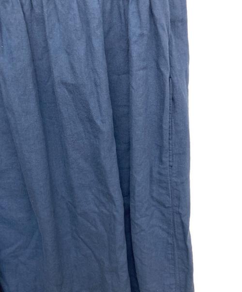 FUGA FUGA（フーガフーガ）FUGA FUGA (フーガフーガ) イチジク柄刺繍入りリネンワンピース ブルー サイズ:Fの古着・服飾アイテム