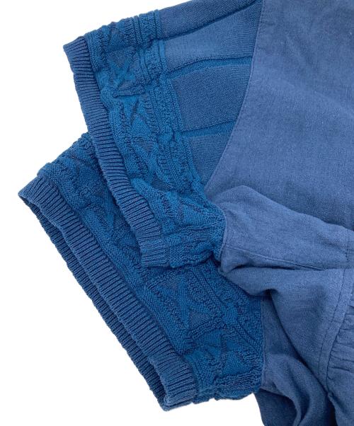 FUGA FUGA（フーガフーガ）FUGA FUGA (フーガフーガ) イチジク柄刺繍入りリネンワンピース ブルー サイズ:Fの古着・服飾アイテム