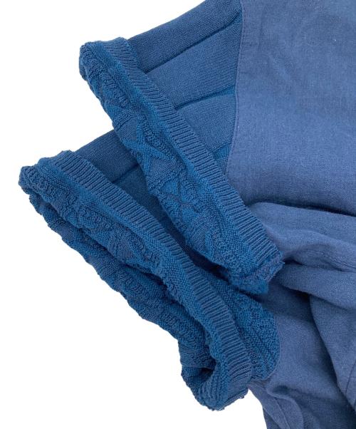 FUGA FUGA（フーガフーガ）FUGA FUGA (フーガフーガ) イチジク柄刺繍入りリネンワンピース ブルー サイズ:Fの古着・服飾アイテム