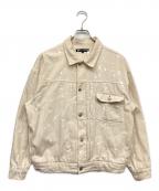 JUNGLE STORMジャングルストーム）の古着「ホワイトデニムジャケット」｜ベージュ