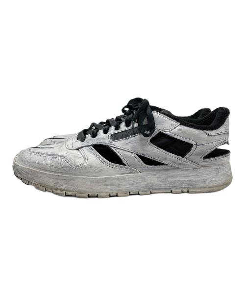 Maison Margiela（メゾンマルジェラ）Maison Margiela (メゾンマルジェラ) REEBOK (リーボック) Leather Tabi DQ ブラック×ホワイト サイズ:28の古着・服飾アイテム