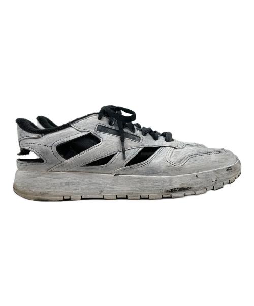 Maison Margiela（メゾンマルジェラ）Maison Margiela (メゾンマルジェラ) REEBOK (リーボック) Leather Tabi DQ ブラック×ホワイト サイズ:28の古着・服飾アイテム