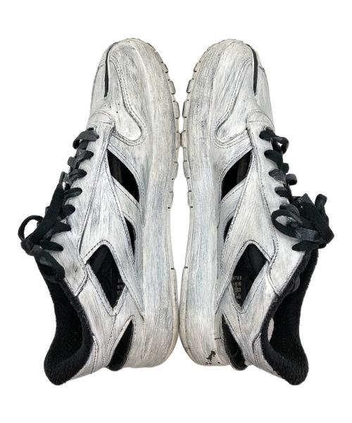 Maison Margiela（メゾンマルジェラ）Maison Margiela (メゾンマルジェラ) REEBOK (リーボック) Leather Tabi DQ ブラック×ホワイト サイズ:28の古着・服飾アイテム