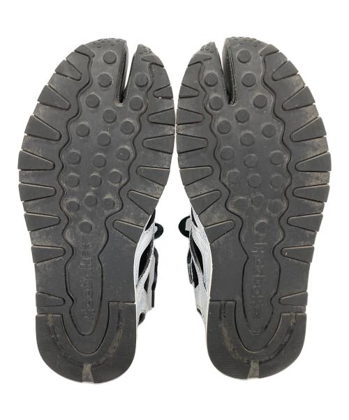 Maison Margiela（メゾンマルジェラ）Maison Margiela (メゾンマルジェラ) REEBOK (リーボック) Leather Tabi DQ ブラック×ホワイト サイズ:28の古着・服飾アイテム