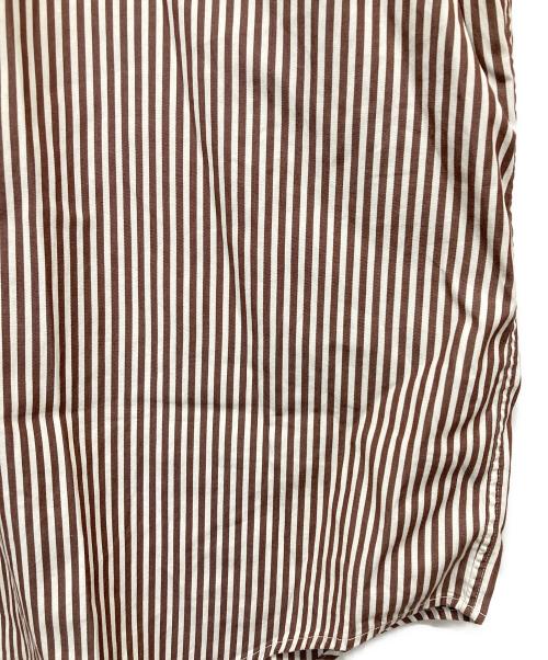 RALPH LAUREN（ラルフローレン）RALPH LAUREN (ラルフローレン) ストライプシャツ ブラウン サイズ:Ｌの古着・服飾アイテム