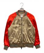 BURBERRY LONDONバーバリーロンドン）の古着「ロゴ刺繍 中綿 ZIPUP ジャケット」｜ベージュ