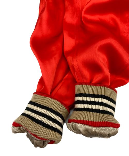 BURBERRY LONDON（バーバリーロンドン）BURBERRY LONDON (バーバリーロンドン) ロゴ刺繍 中綿 ZIPUP ジャケット ベージュ サイズ:40の古着・服飾アイテム