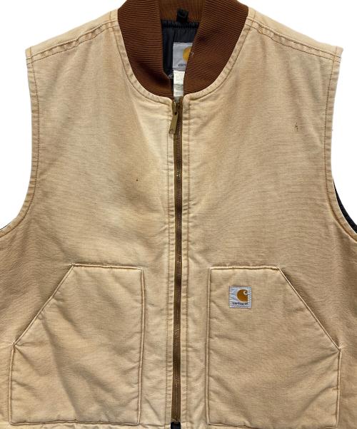 CarHartt（カーハート）CarHartt (カーハート) ダック地ベスト ブラウン サイズ:XLの古着・服飾アイテム