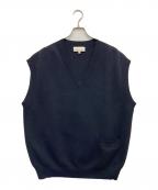 STUDIO NICHOLSONスタジオ ニコルソン）の古着「オーバーサイズニットベスト」｜ブラック