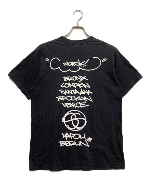 stussy（ステューシー）stussy (ステューシー) MAROK world tour tee ブラック サイズ:Mの古着・服飾アイテム