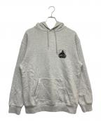 X-LARGEエクストララージ）の古着「ロゴパーカー」｜グレー
