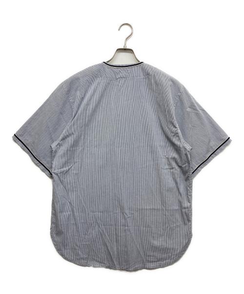 WILLY CHAVARRIA（ウィリーチャバリア）WILLY CHAVARRIA (ウィリーチャバリア) ベースボールシャツ ブルー サイズ:Lの古着・服飾アイテム