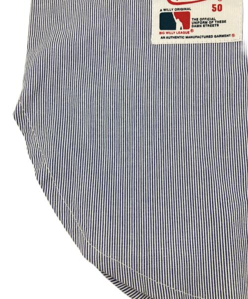 WILLY CHAVARRIA（ウィリーチャバリア）WILLY CHAVARRIA (ウィリーチャバリア) ベースボールシャツ ブルー サイズ:Lの古着・服飾アイテム