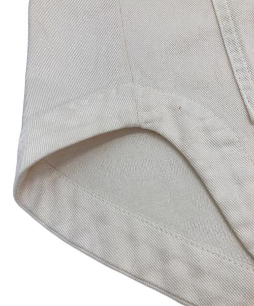 CLANE（クラネ）CLANE (クラネ) BACK SQUEEZE DENIM JACKET ベージュ サイズ:1の古着・服飾アイテム